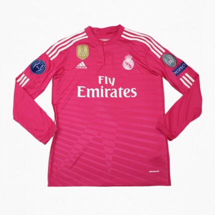 Real Madrid 2014-15 Pink Away Soccer Jersey