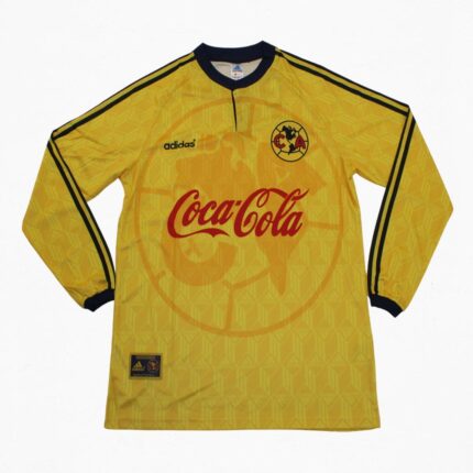 Club America 98-99 Home Long Sleeve Soccer Jersey